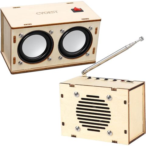 diy bluetooth speaker kit and fm radio kit gift set