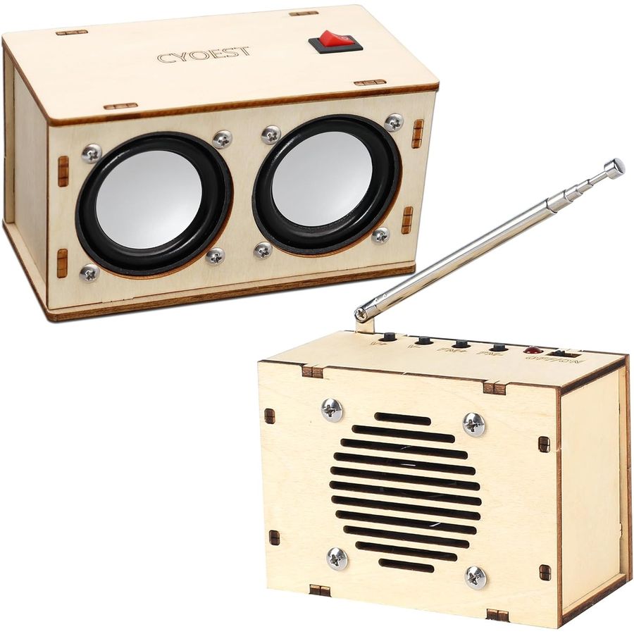 diy bluetooth speaker kit and fm radio kit gift set