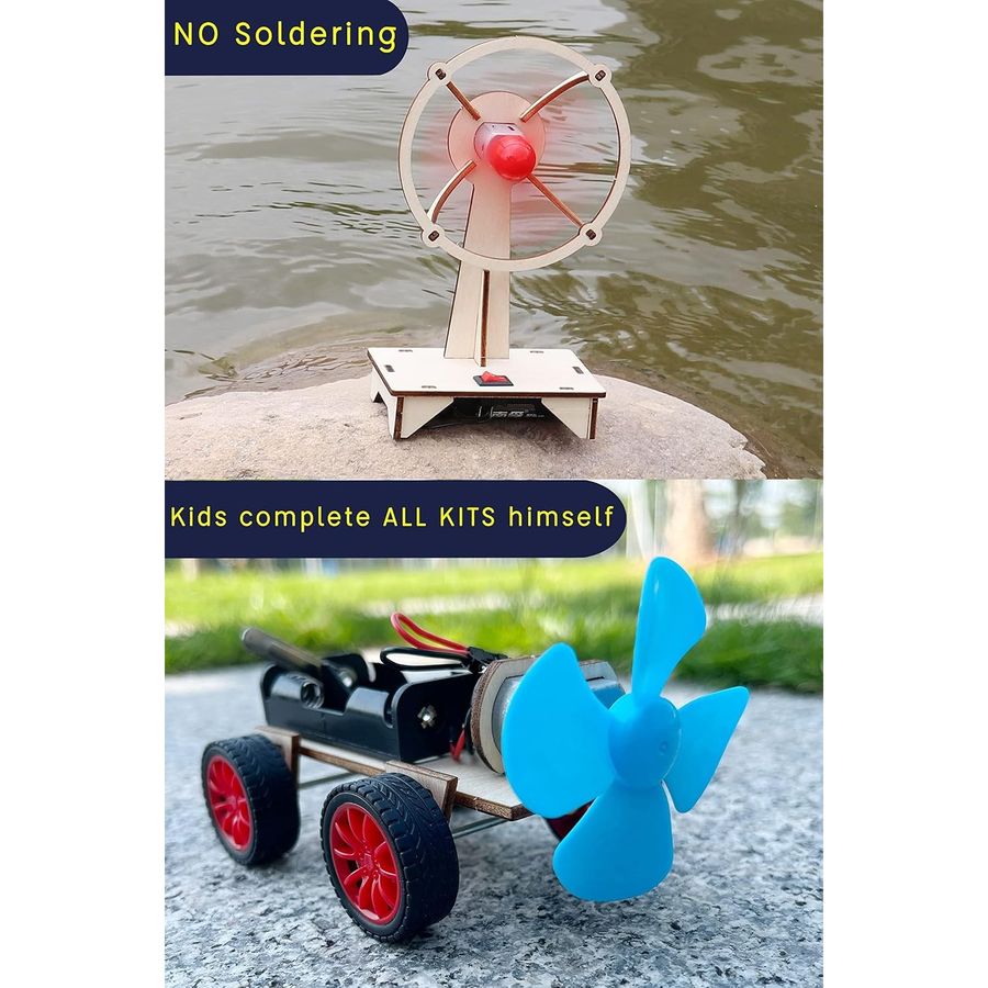 wooden speaker kit with solar stem model kits bundle view 6